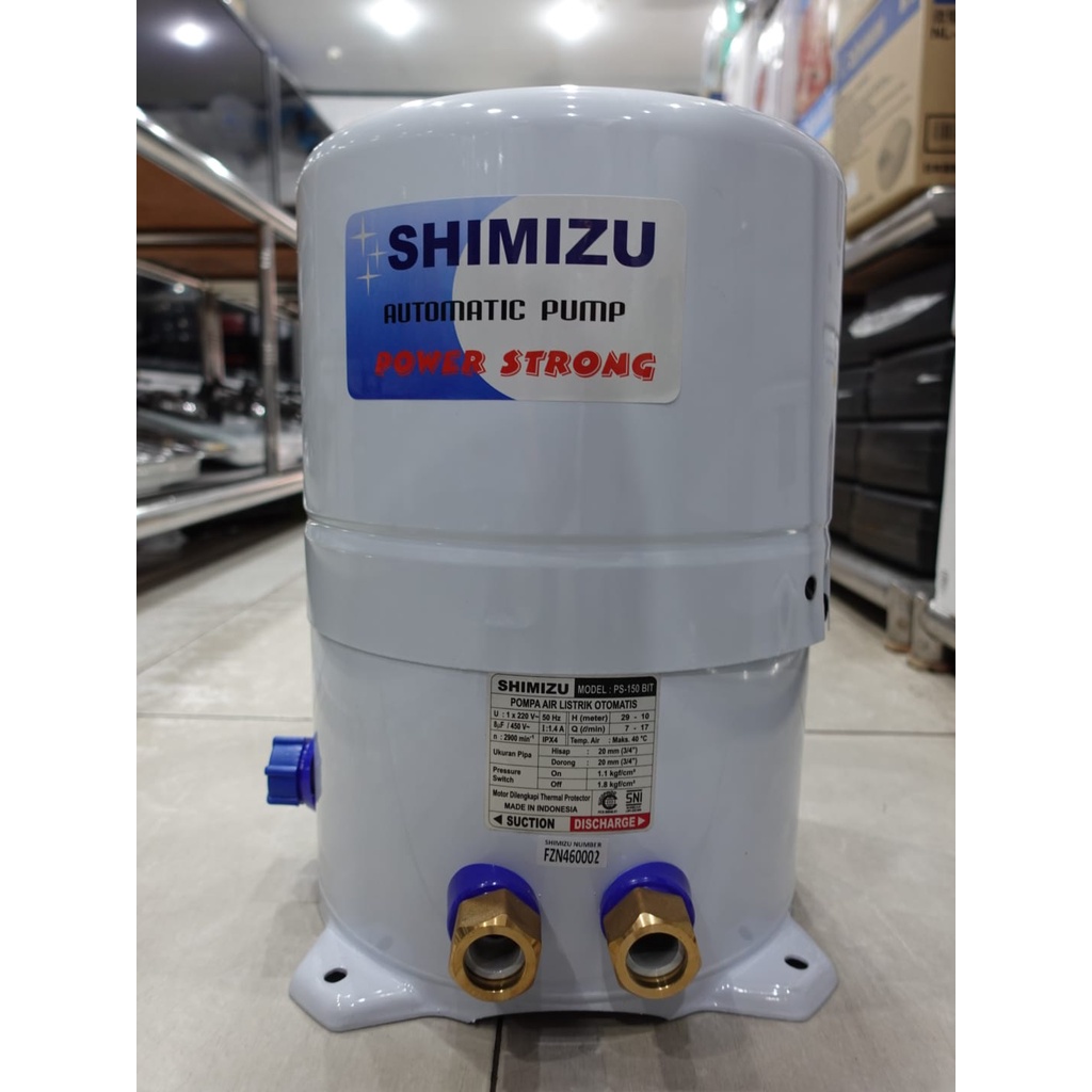 POMPA AIR SHIMIZU 150WATT AUTOMATIC SUMUR DANGKAL PS-150BIT / PS150BIT