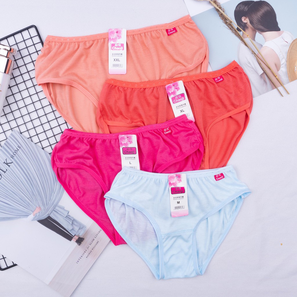 IL - PAKET BUNDLE Undies Celana Dalam Wanita Polos Size M-XXXL Cyber Girl/Chaoji ISI 6 PCS/LEMBAR/PAKET BUNDLE