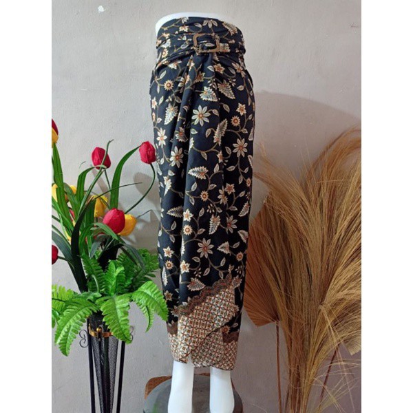 ROK LILIT INSTAN JEIVA REMPEL MAXI BATIK WANITA / ROK BAWAHAN KEBAYA / ROK LILIT BATIK WANITA-lili gold