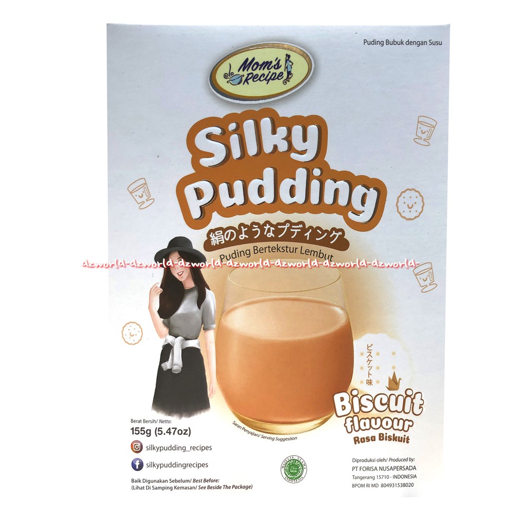 Silky Pudding 115gr Taro Avocado Chocolate Bubble Gum Flavour Rasa Talas Ungu Puding Instan