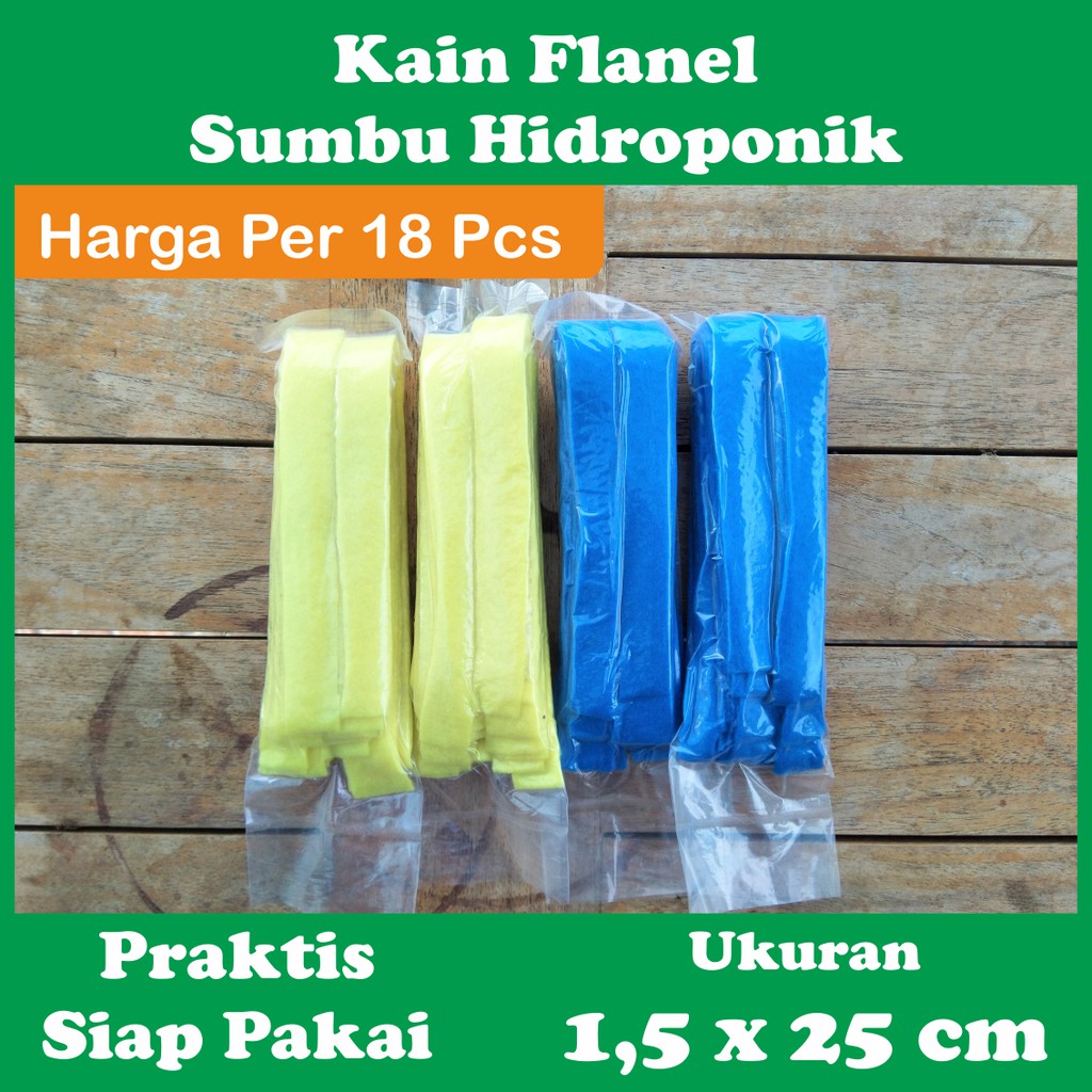 Kain Flanel Sumbu Hidroponik 18 pcs / pack