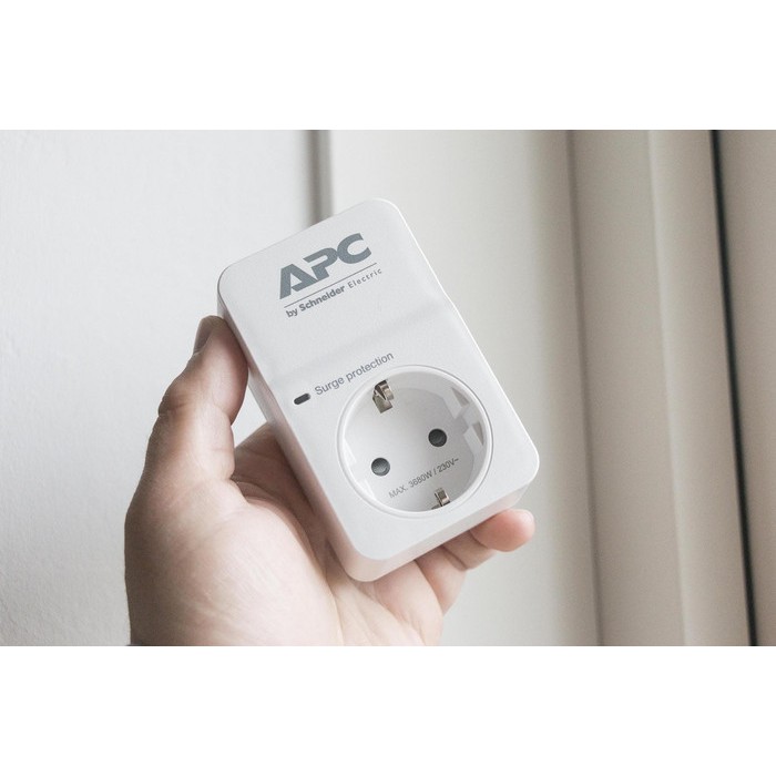 APC PM1W-GR Surge Protector Filter Listrik &amp; Anti Petir | Colokan Anti Petir | Steker 1 port