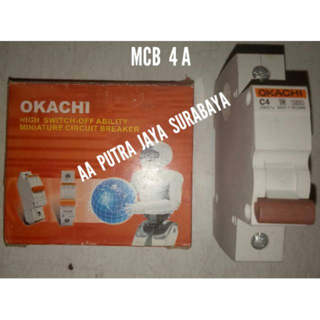 Miniature circuit breaker mcb 4 ampere