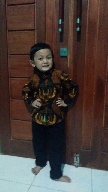 Kemeja Batik Anak Laki -laki Lengan Panjang Terbaru/baju Batik Anak/batik Anak