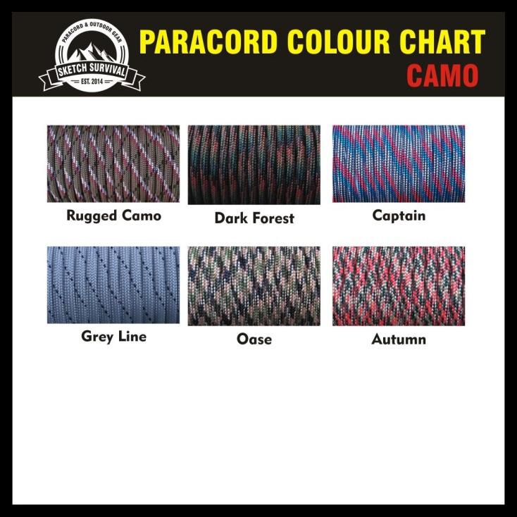 

TERBARUU!! TALI PARACORD 4MM -- 1 ROLL PROMO