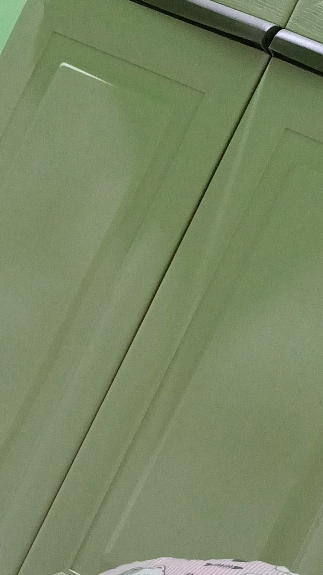 Akako Lemari Pakaian Plastik 2 Pintu Rak/gantung Kaca Kunci Elegant