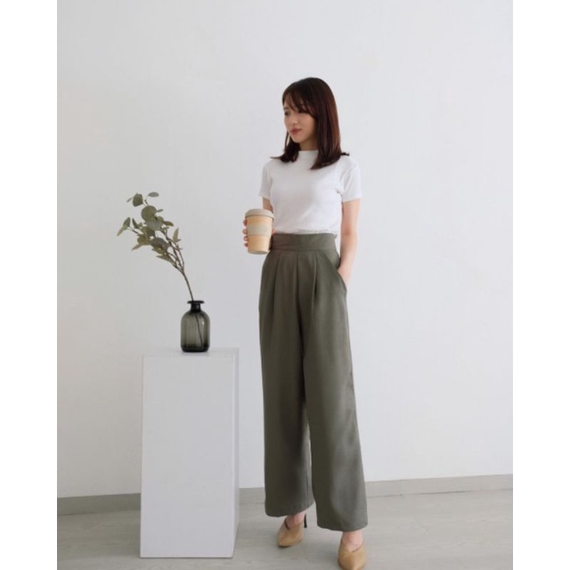 Celana Pants kulot Flowy Comfy Standar