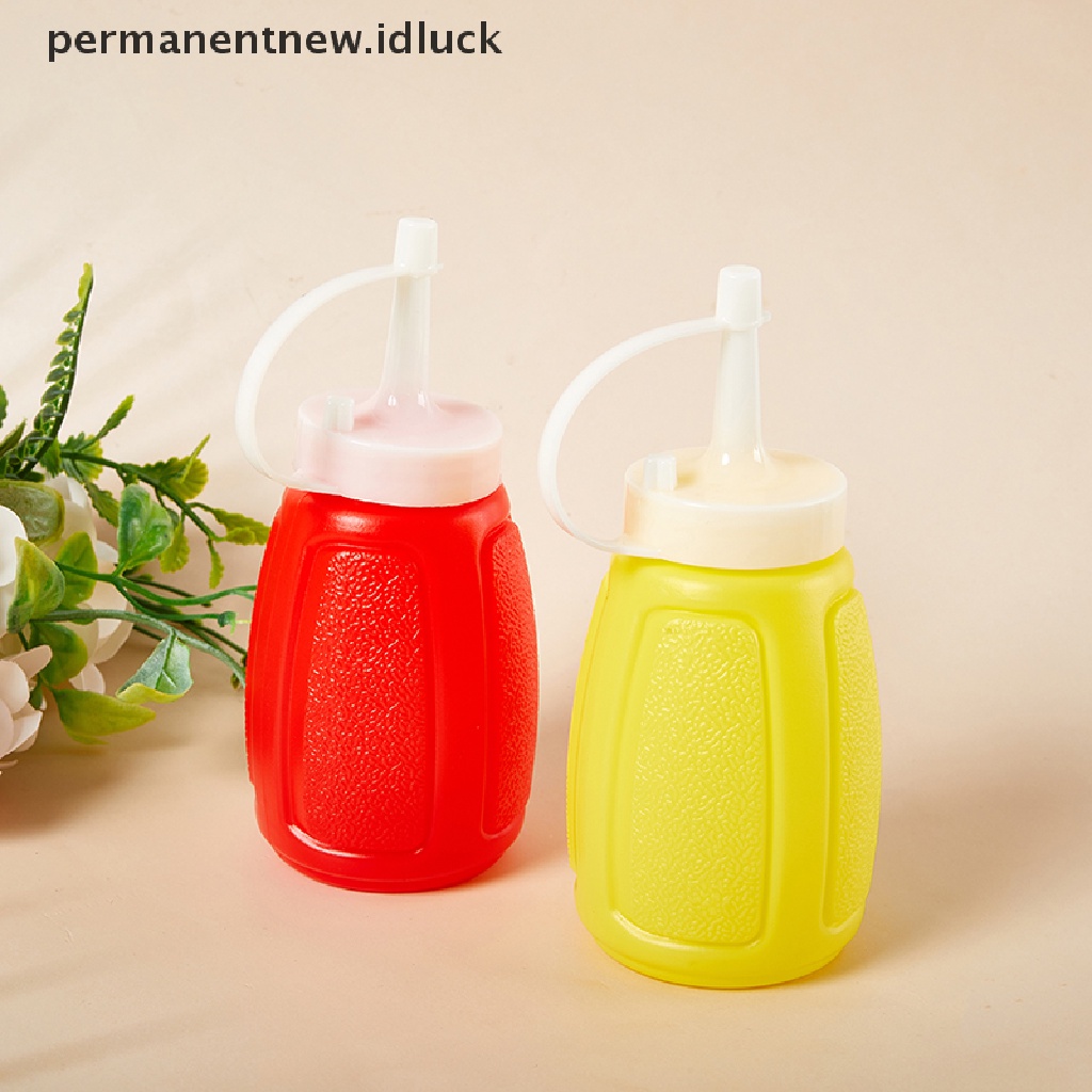 2 Pcs Botol Dispenser Kecap Bahan Plastik Ukuran 150 / 300ml Dengan Tutup