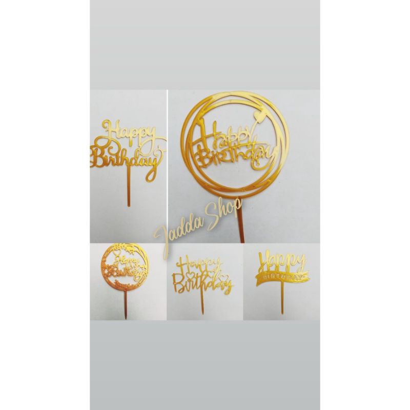 

Topper HBD Emas Besar - Tusuk Kue Ultah Emas - Tusuk Kue Ultah