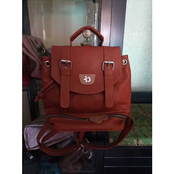 Gotosovie Backpack caramel Preloved tas