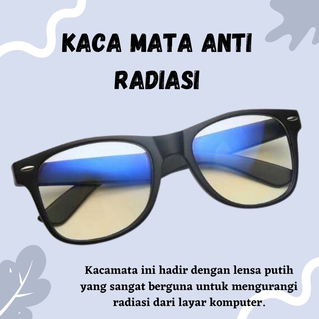 KACA MATA ANTI RADIASI PRIA DAN WANITA - BRIGHTZONE KACAMATA ANTI BLUE LIGHT RADIASI KOMPUTER