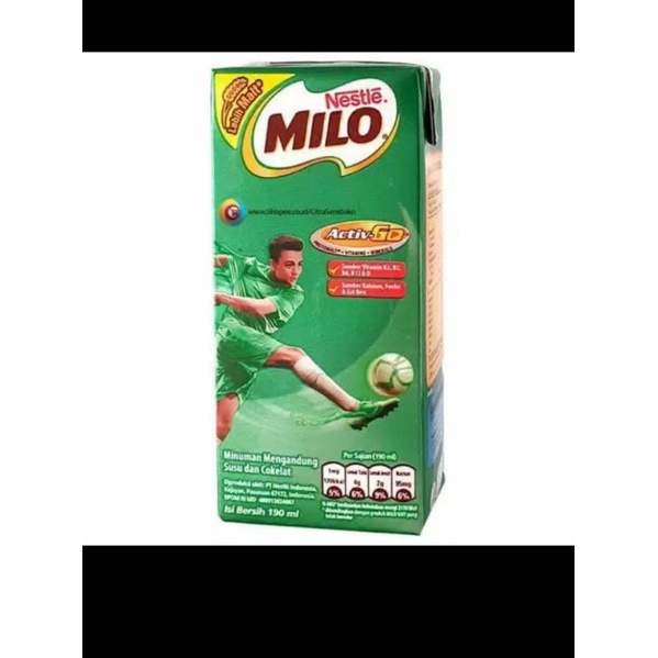 

susu uht Milo 180ml