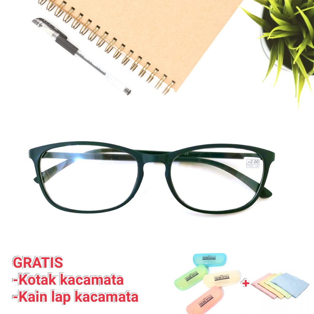 Kacamata Plus Rabun Dekat Baca Plus 5105 bahan TR untuk Pria Wanita -B5105