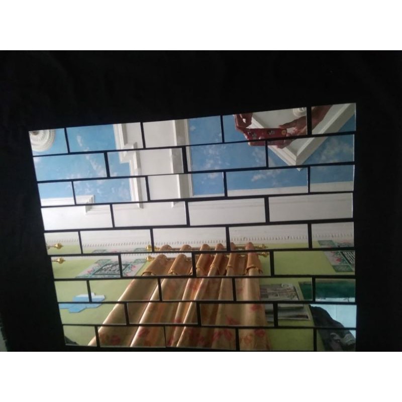 paket kaca motif batu bata 50 x 60 cm