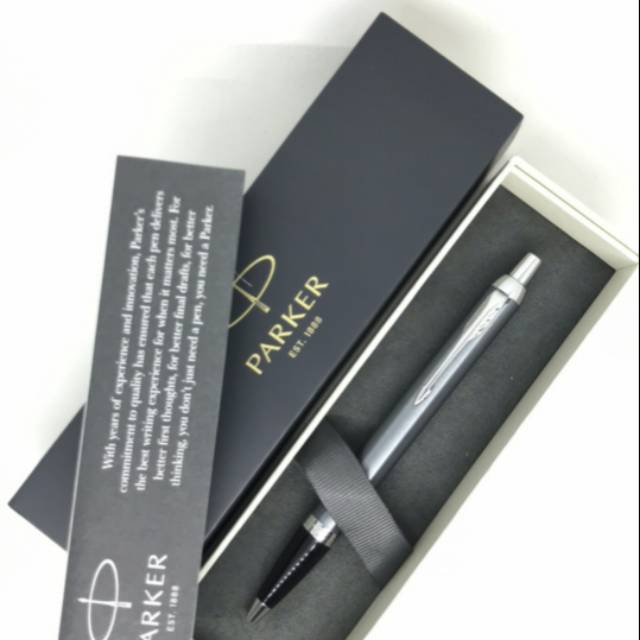 

Pulpen Parker IM New BLUE GREY CT BP Original Include Free Grafir Nama 1 sisi