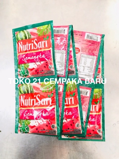 

Nutrisari Rasa SEMANGKA 1 renceng isi 10 sachet | Nutrisari Watermelon