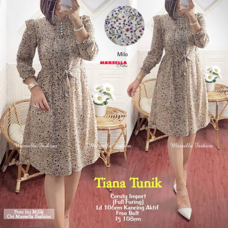 Tiana tunik /Haruka set by Marsella