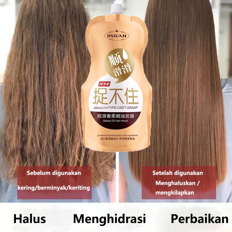 hairmask keratin hairmask haircare 250ML masker rambut botol besar memperbaiki akar rambut yang rusak menghaluskan ikal bercabang dan meninggalkan aroma yang tahan lama