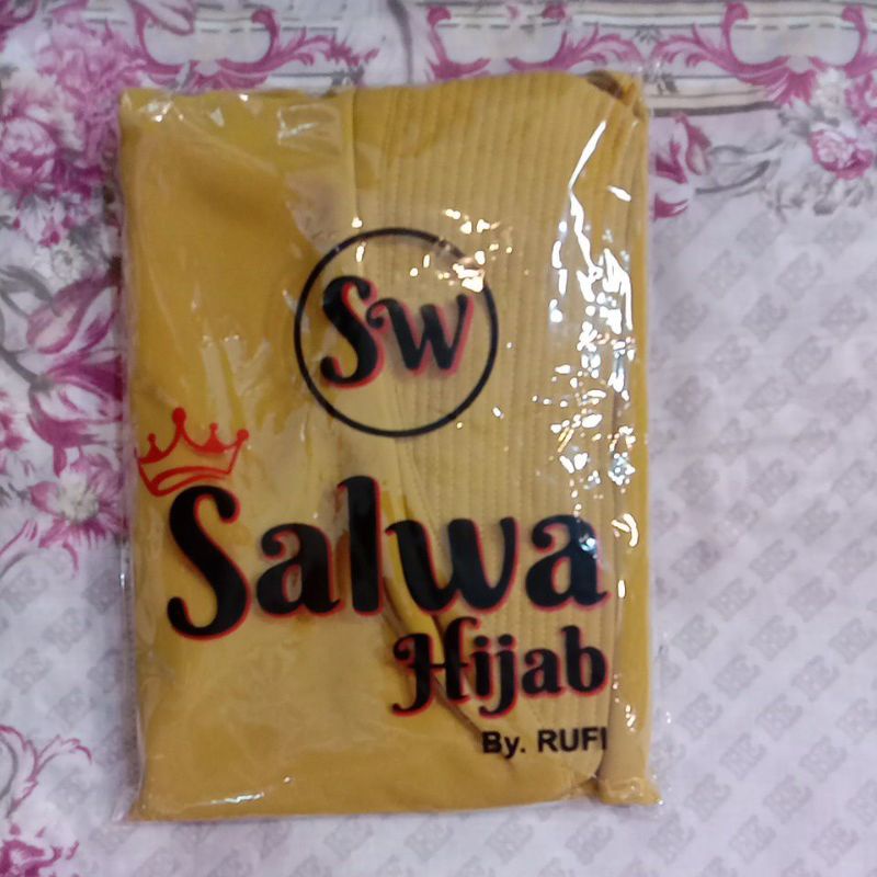 TERBARU!! KHIMAR 2LAYER BERSWAROSKY CHANEL-Kuning lemon