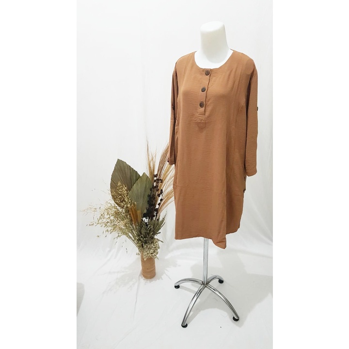 Tunik Crinkle Jumbo / Tunik Crinkle Polos / Tunik Jumbo / Tunik Bigsize / Crinkle Premium / Tunik Te