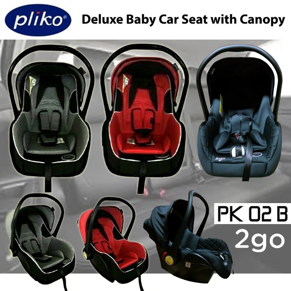 Pliko Baby Car Seat with Canopy PK02B Dudukan Mobil Bayi
