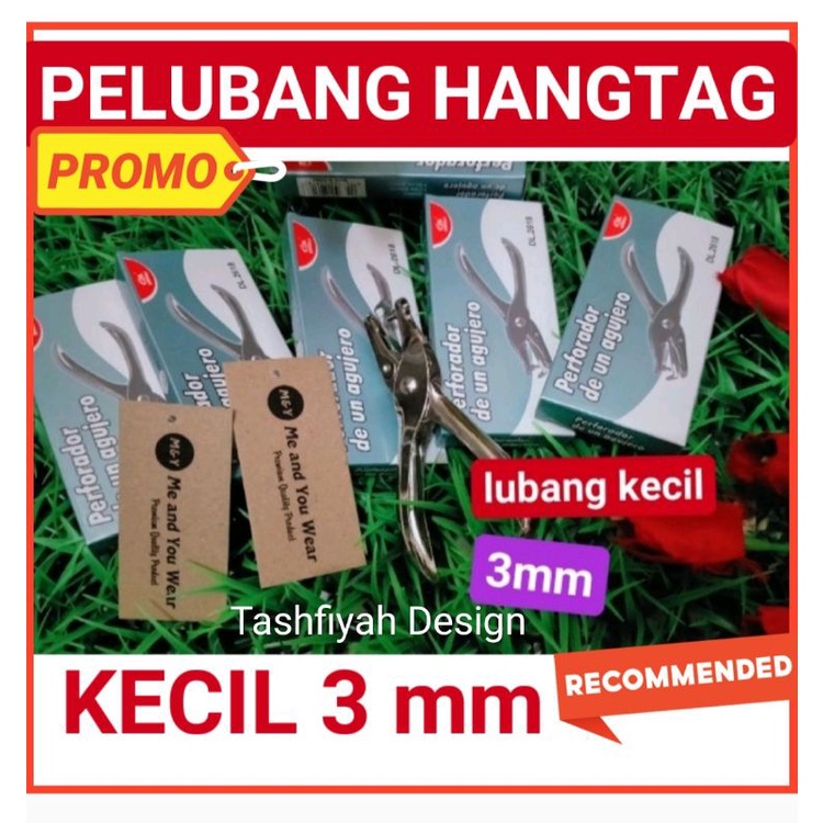 

alat pelubang kertas / alat pembolong hangtag / tag label baju hijab kecil uk 3mm