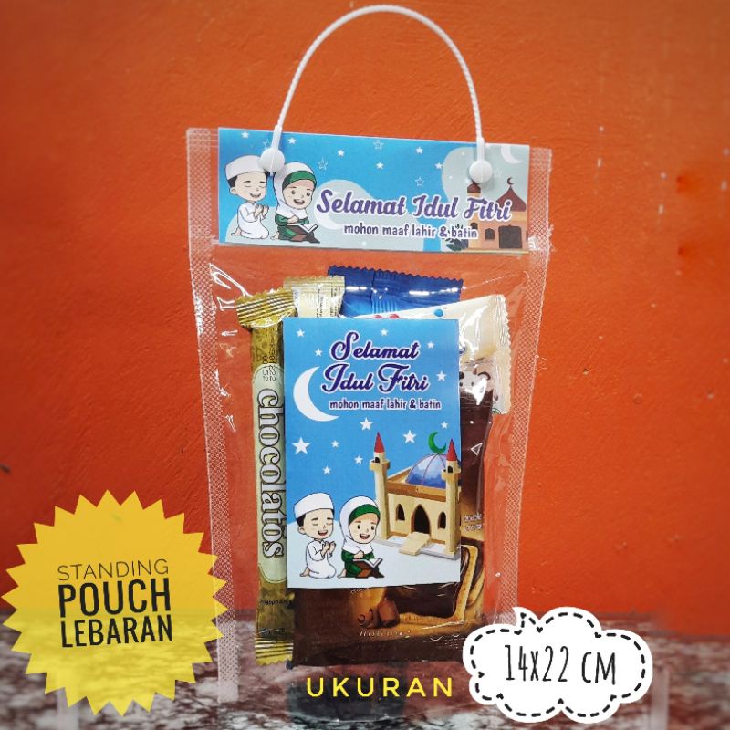 

Plastik standing pouch untuk snack lebaran (1 pack) isi 10 pcs