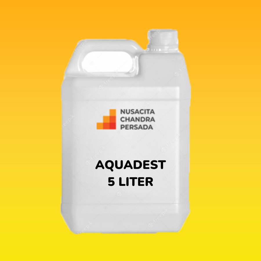 Aquadest / Akuades / Aquades / Air Suling / Air Aki Radiator 5 liter