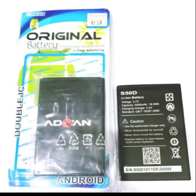 Baterai Batere Battery original Advan S 50D/50ad