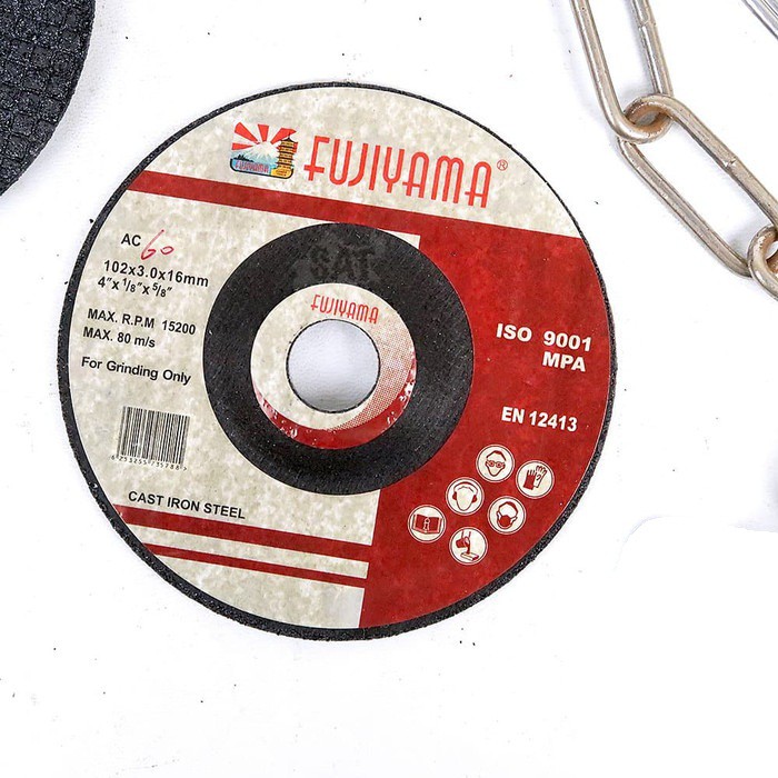 Batu Potong Flexible / Mata Gerinda Besi Grinding Wheel 4&quot; x 3 x 16mm FUJIYAMA 4 inch Flexibel tebal