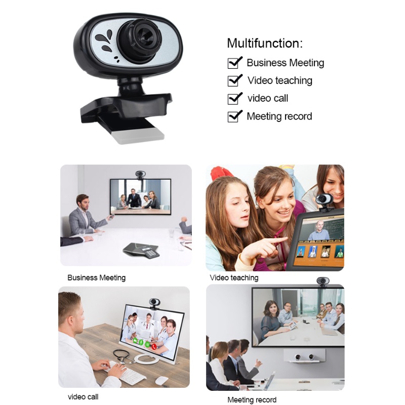 XOBOX - Kamera PC HD 2.0 USB Video Call Siaran Rapat Webcam Hidup PC-3