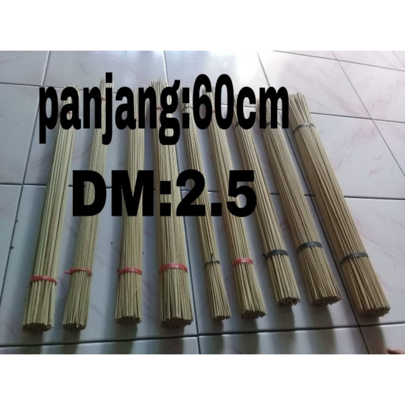 BATANG JERUJI RUJI BAMBU SANGKAR BURUNG 2.5mm p-+60