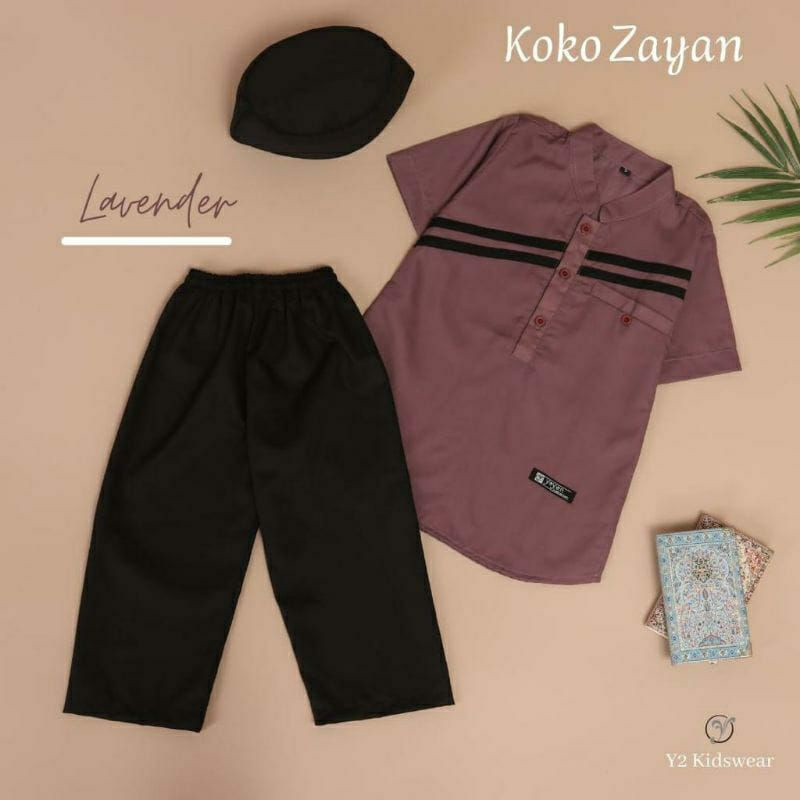 Koko Zayan By : Y2 ORIGINAL || Bahan Katun Toyobo royalmix || setelan anak Laki-laki lengan pendek