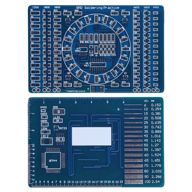 Btsg Papan Latihan Solder Eksperimen Listrik Berputar Kedip Komponen LED