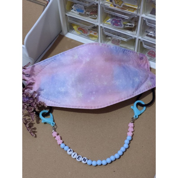 konektor masker anak dewasa mutiara kepang