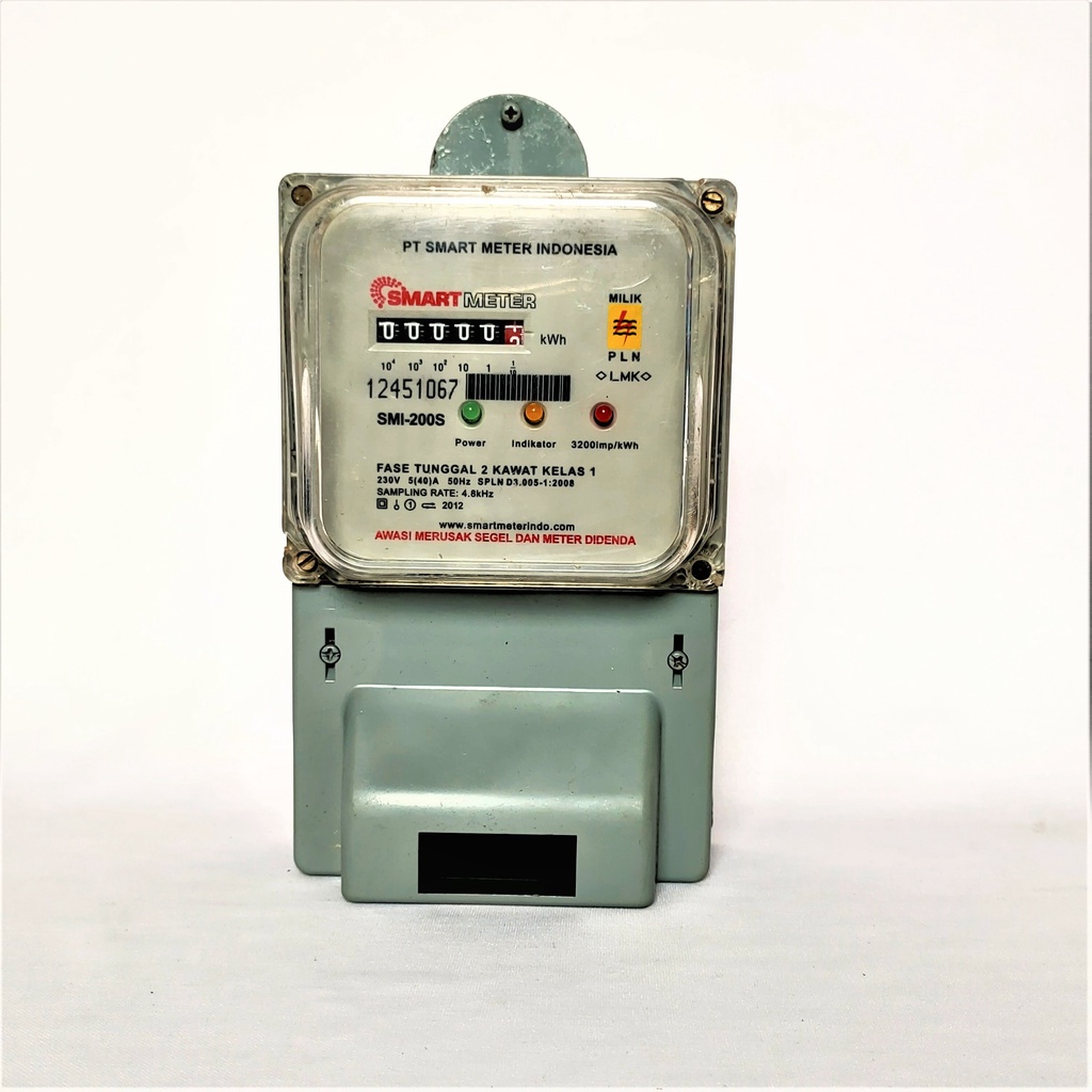 Smart Meter KWH Fase Tunggal 2 Kawat Kelas 1 SMI-200S