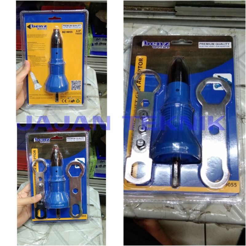 benz adaptor rivet gun / tang rivet mesin bor