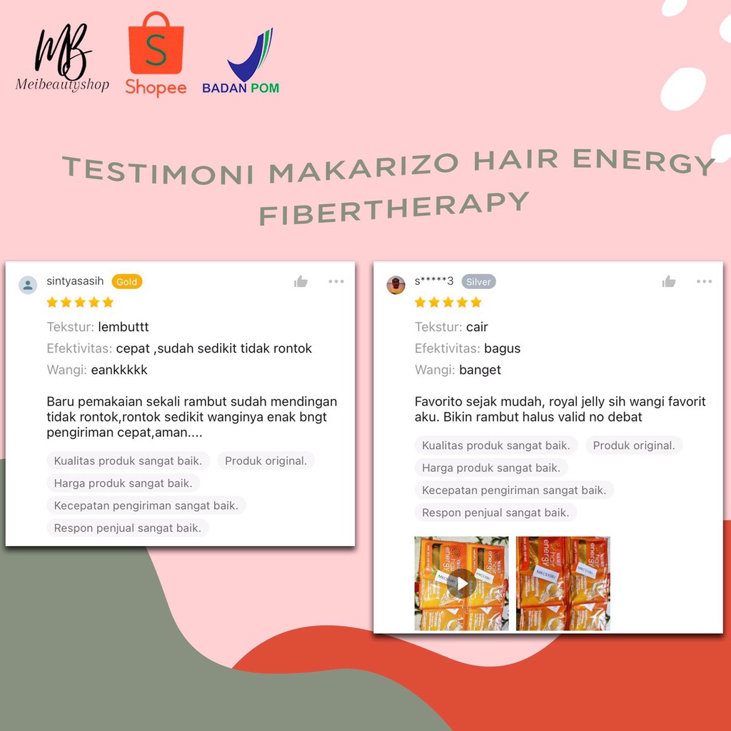 MAKARIZO Hair Energy Shampoo Sachet 10mL (2x5mL)