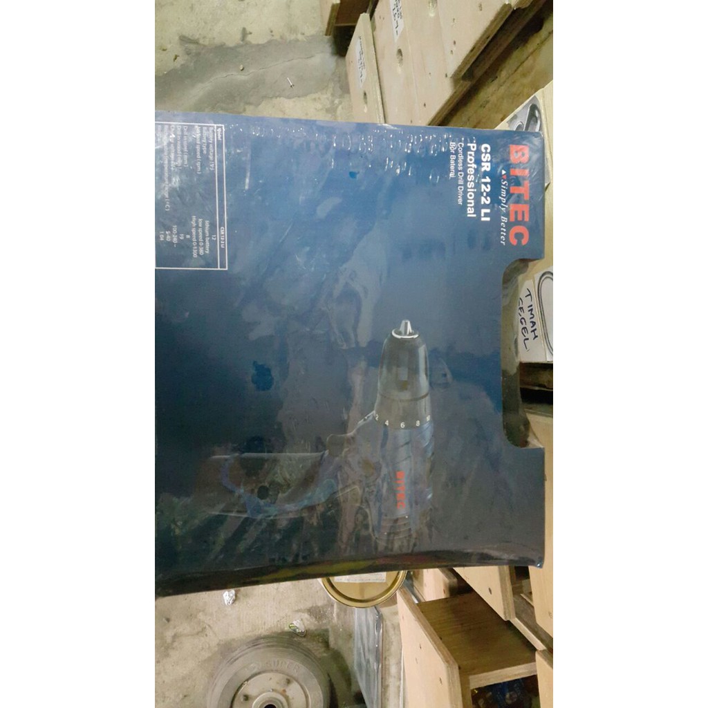 Mesin Bor Tanpa Kabel / Cordless Driil Driver CSR 12-2 LI BITEC