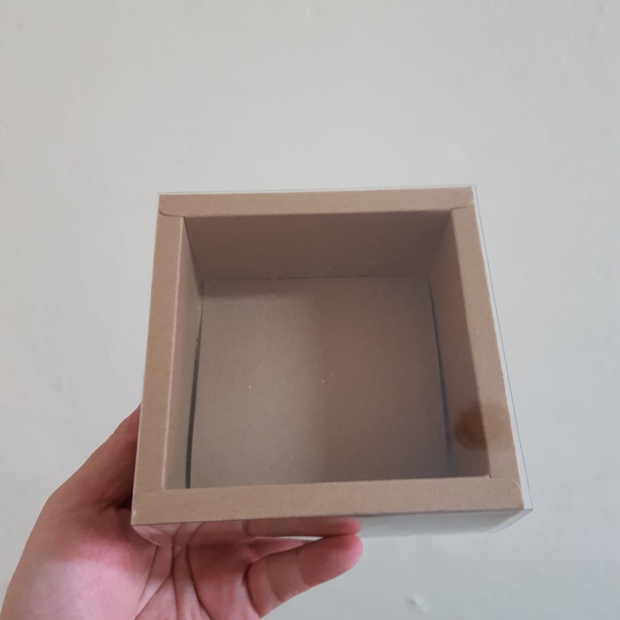 

DUS KRAFT TUTUP MIKA BOX KUE MODEL SELONGSONG KOTAK PACKAGING BOLU BROWNIES CHEESE CAKE UKURAN S