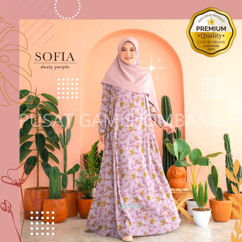 GAMIS DRESS REMAJA MUSLIMAH TERBARU KEKINIAN SYARI DRESS MENYUSUI - SOFIA DRESS GREENISM