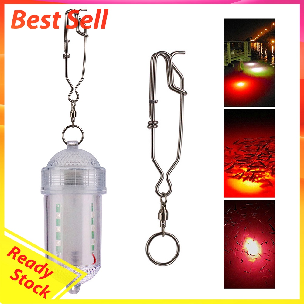 Underwater LED Fishing Trapping Lamp Attracting Luminous Lure Bait Light