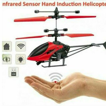 maenan helikopter drone helicopter sensor tangan