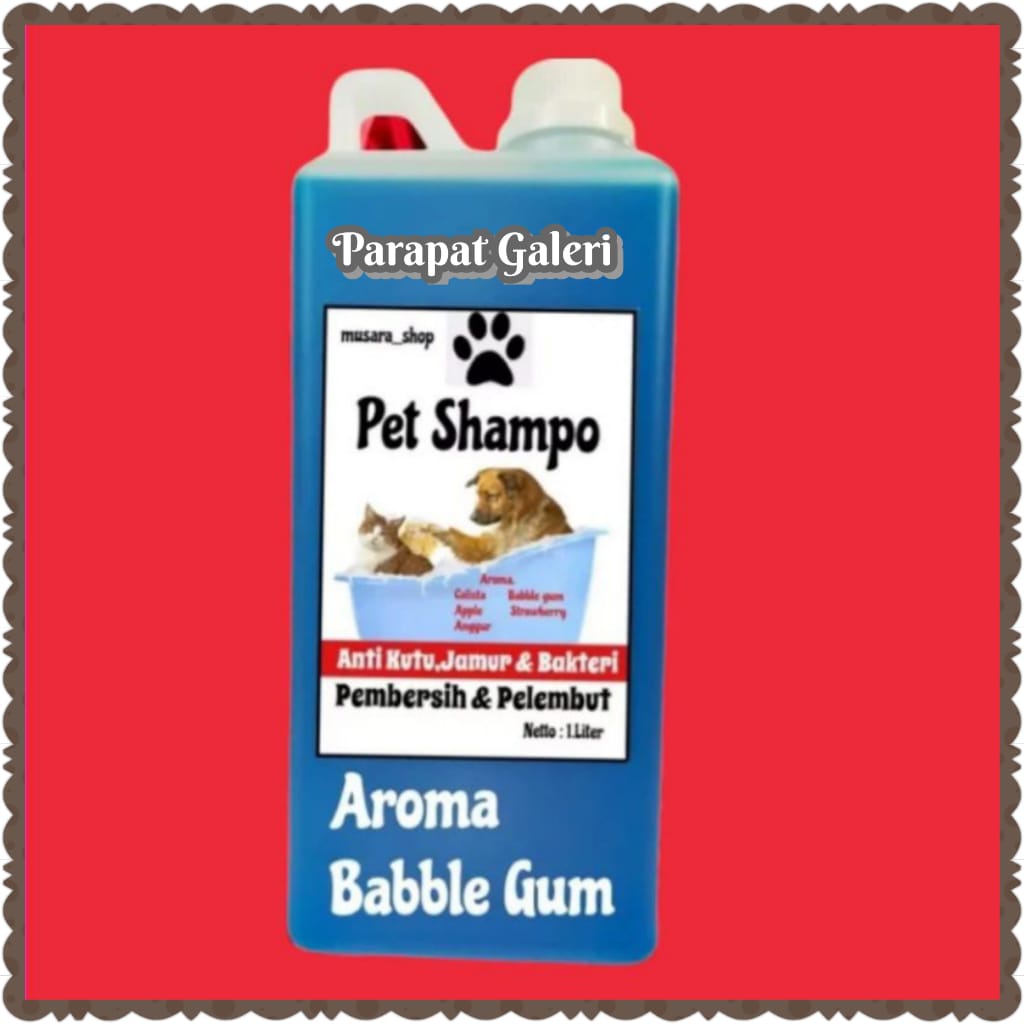 Shampo Grooming Kucing /Anjing Anti Kutu &amp; Jamur Netto 1. Liter