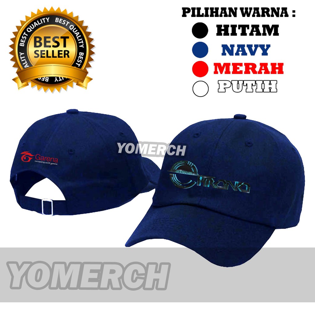 DISTRO Topi Baseball Basebal CHRONO CR 7 FREE FIRE GARENA INDONESIA  Pria Wanita Yomerch