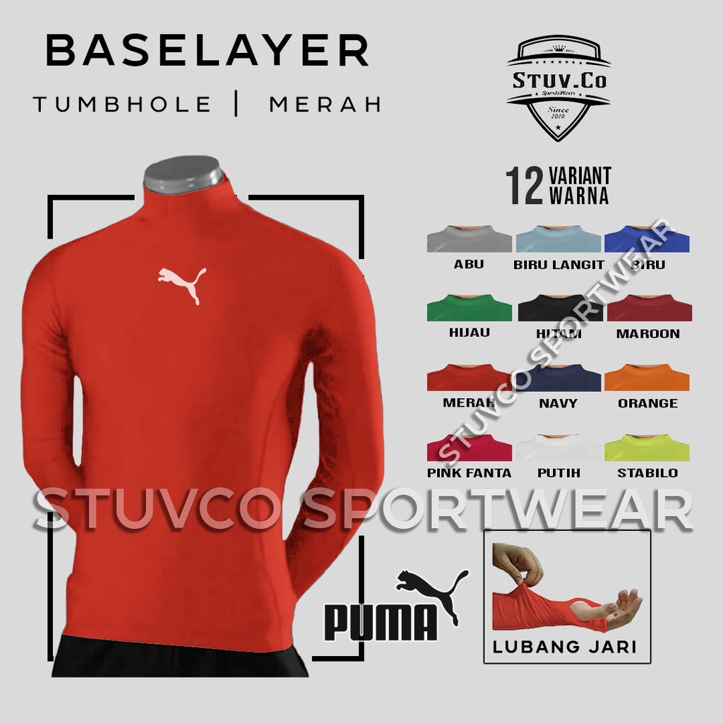 BASELAYER LONGSLEEVE THUMBOLE MANSET LUBANG JEMPOL MANSET TANGAN PANJANG JARI DIVING LARI SEPEDA OLAHRAGA PRIA WANITA