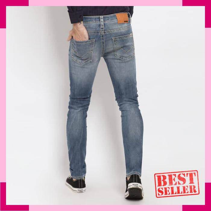 Laris ENERGIE Jeans Pria Original - Greg Jeans Slim Fit - Biru- 29