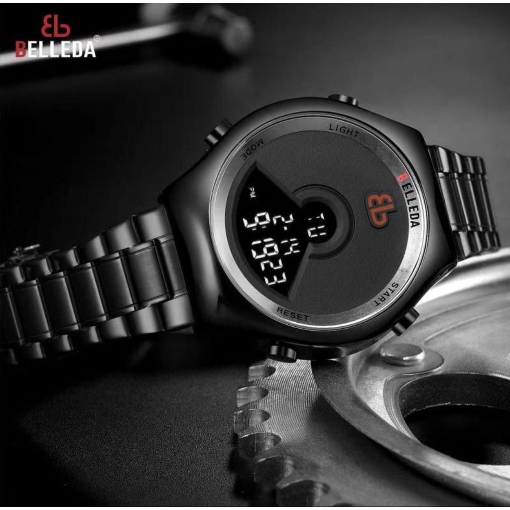 BELLEDA 9275A - JAM TANGAN PRIA DIGITAL STRAP STAINLESS