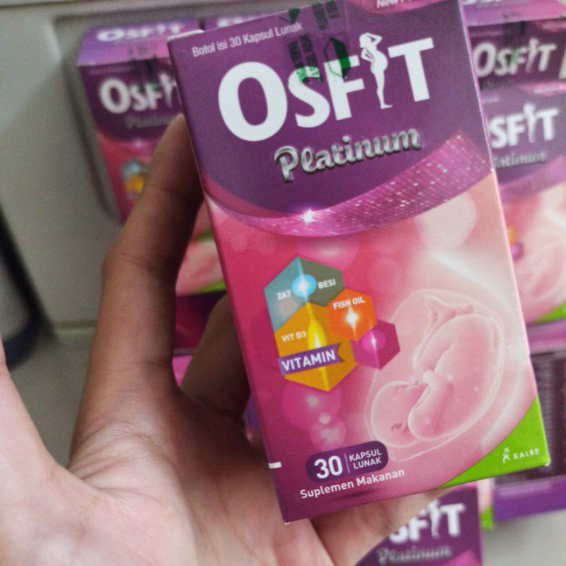 Osfit Platinum DHA Fish oil Suplemen Vitamin Kehamilan Ibu Hamil Box 30 kapsul