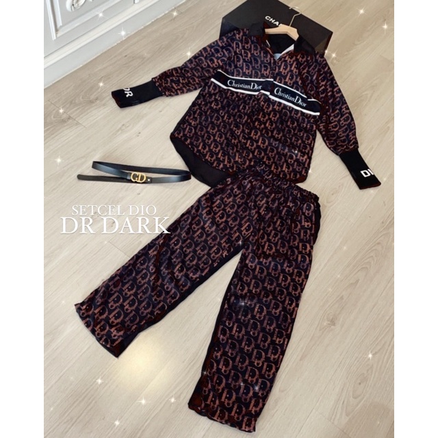 SETCEL DIO ( kemeja + kulot )-Dio dr darkk